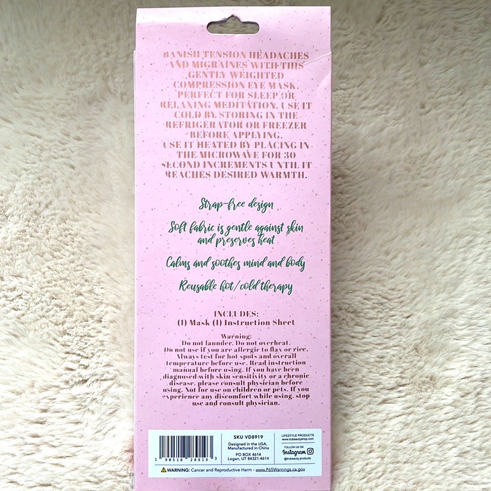Eye Mask Therapeutic Compression Hot/Cold - Picture 3 of 5